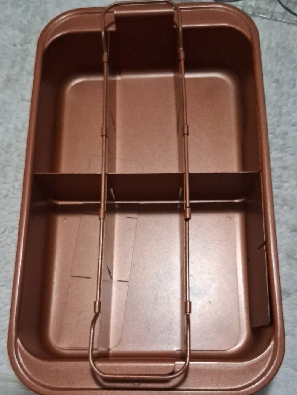 Clear Plastic Organizers  & Brownie Baking Pan